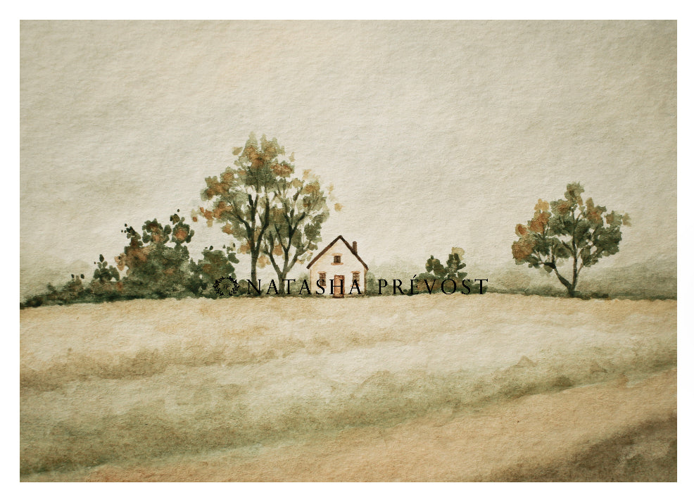 Original Painting - Watercolor Landscape 1 by Natasha Prévost