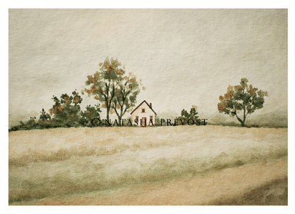 Original Painting - Watercolor Landscape 1 by Natasha Prévost