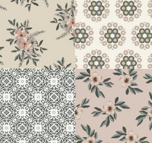 Decorative Clothesline-Flowers & Patterns-12 motifs-3”x4,5”-Ensemble C