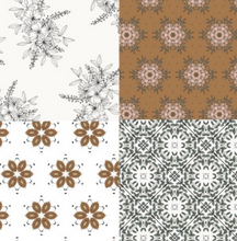 Decorative Clothesline-Flowers & Patterns-20 motifs-3”x4,5”-Ensemble A
