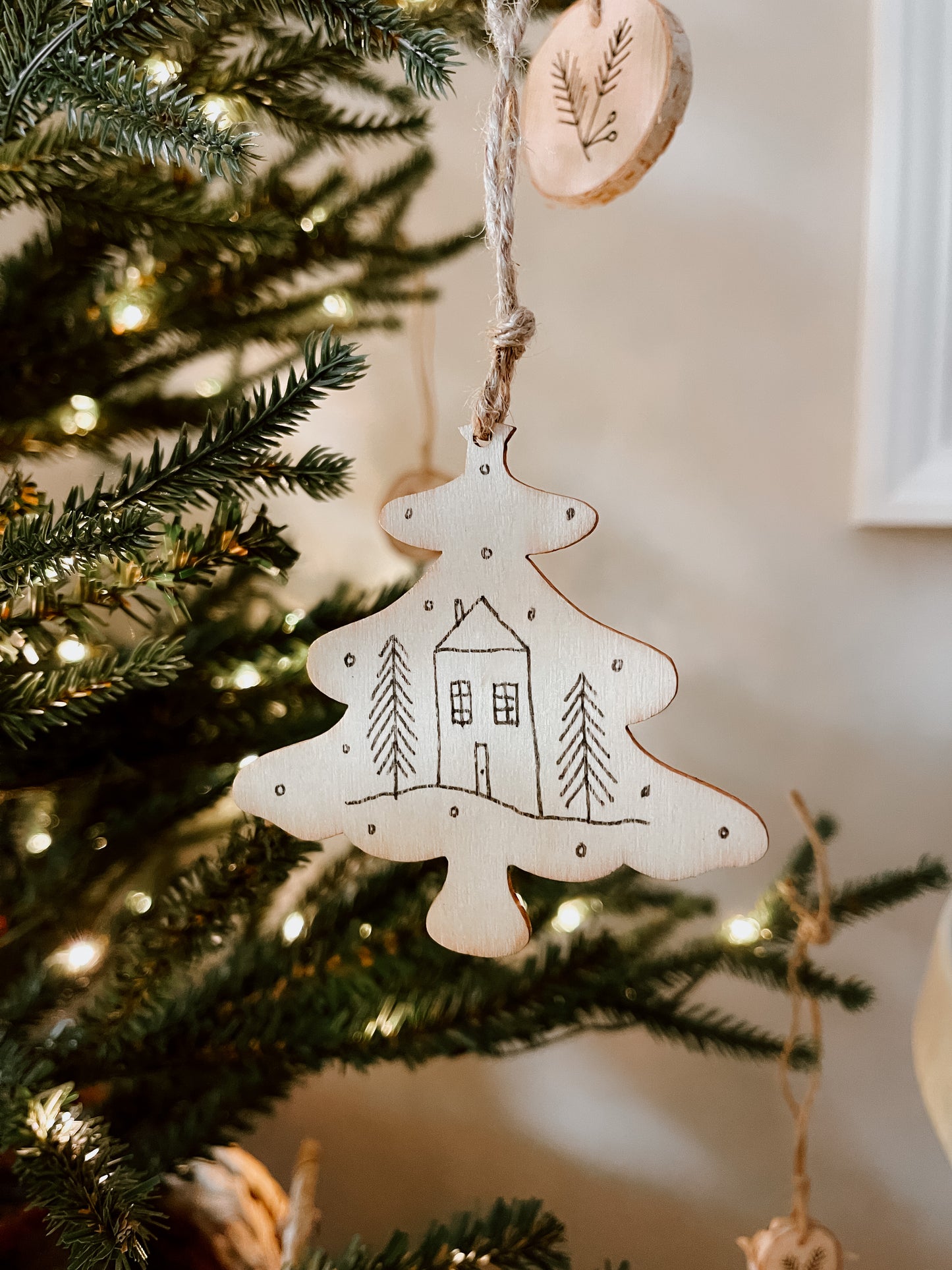 Handmade Wooden Ornament - Multiple Designs