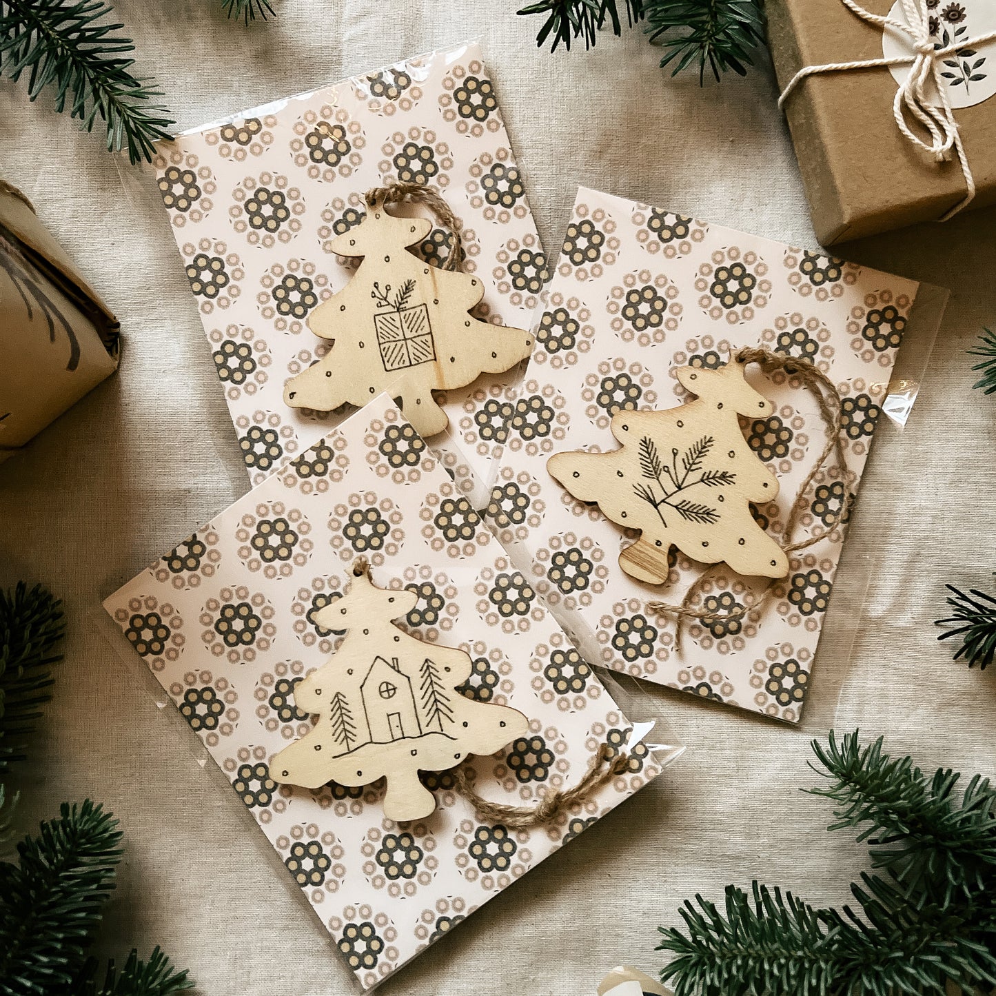 Handmade Wooden Ornament - Multiple Designs