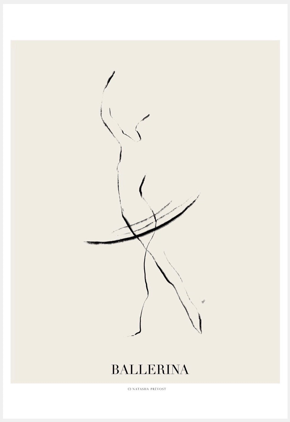 Ballerina Art Print - Colorful Dance Illustration