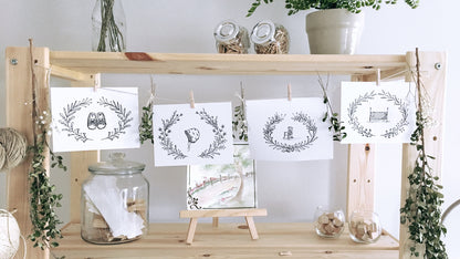 Decorative Clothesline-Starter Pack-Baby Bonnet & co-4x