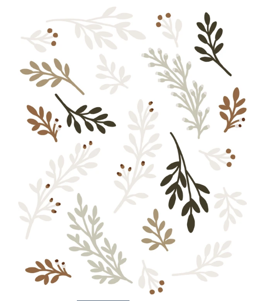 Wall Stickers Set - Soft Foliage by Natasha Prévost