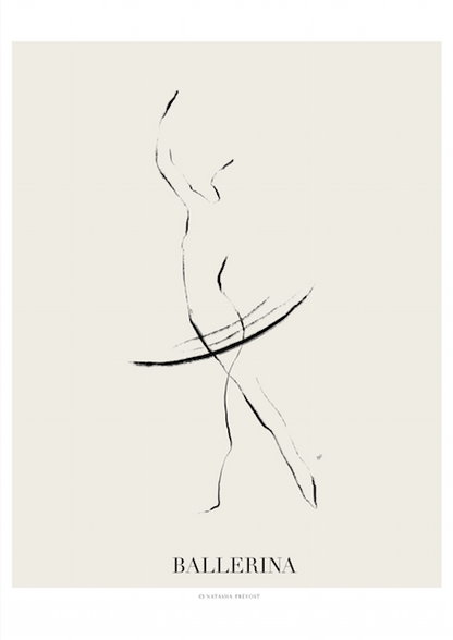 Ballerina Art Print - Colorful Dance Illustration