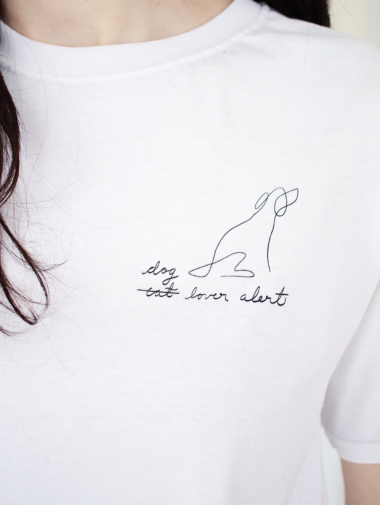 T-Shirt-Oneline-Dog Lover Alert