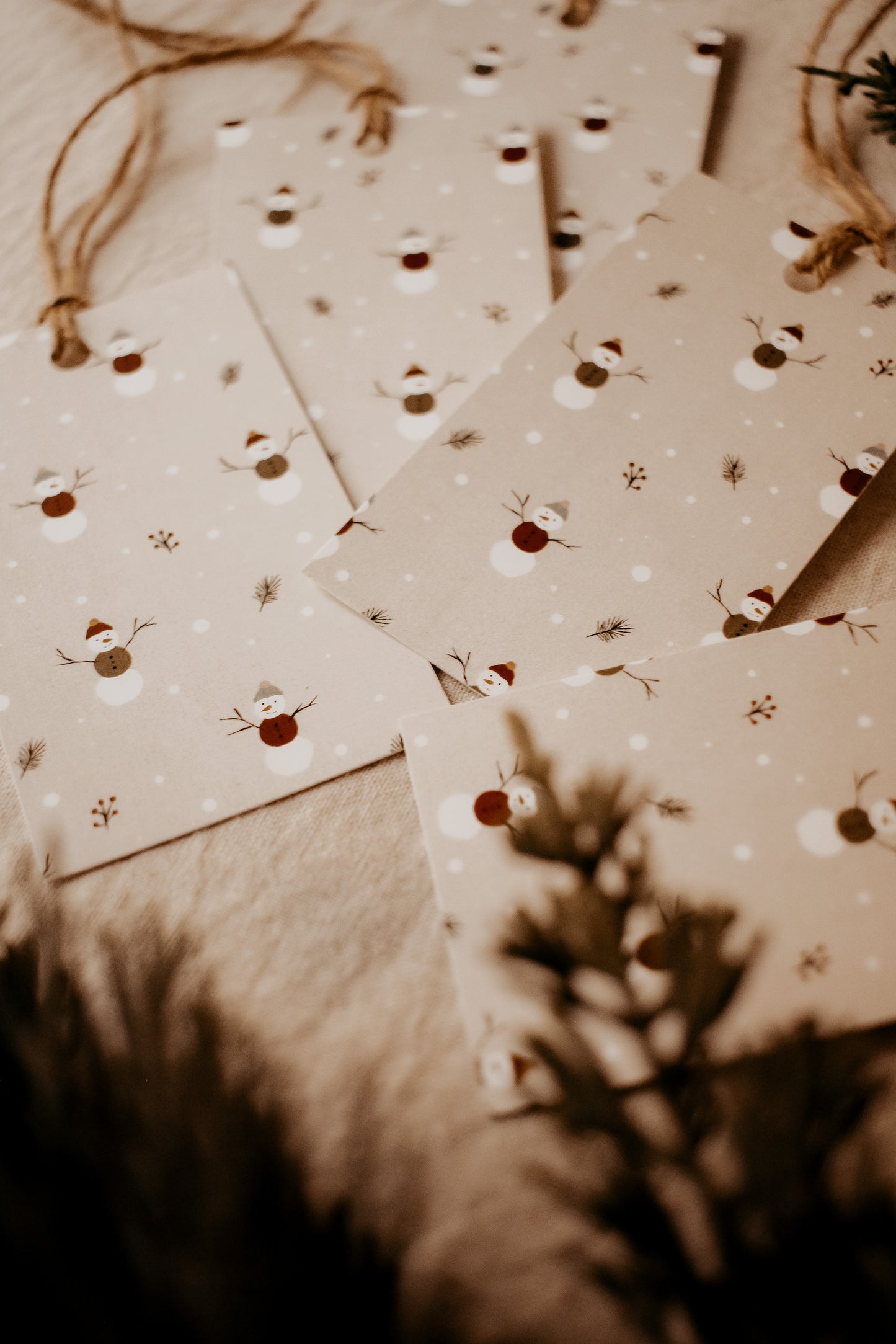 Gift Tags - Pack of 5 - Winter Snowmen by Natasha Prévost