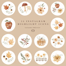Instagram Highlight Icons-14 illustrations-Fall mood