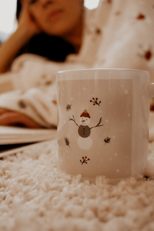 Tasse en céramique-Bonhommes hiver