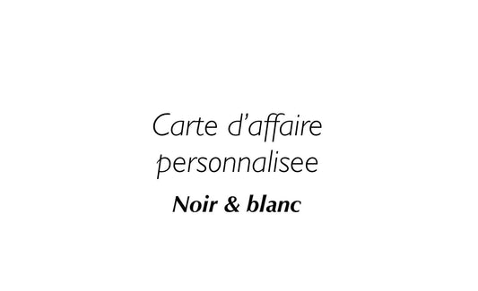 CMI- Carte d’affaire personnalisée recto-verso