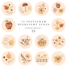 Instagram Highlight Icons-14 illustrations-Fall mood