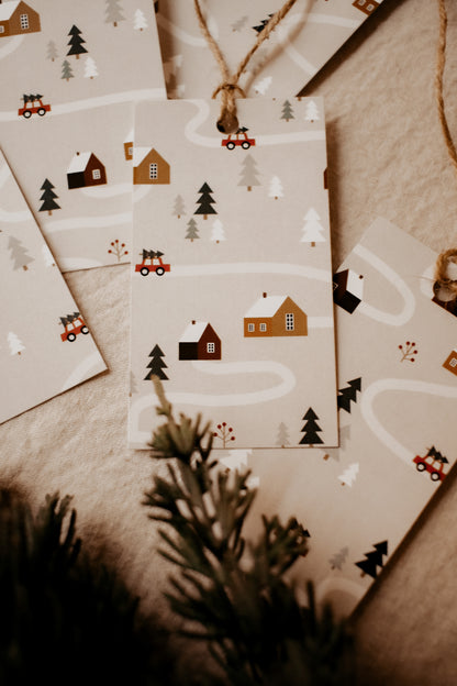 Gift Tags - Pack of 5 - Holiday Village by Natasha Prévost
