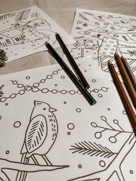 Print-Holiday Collection-Trio à colorier-Version numérique