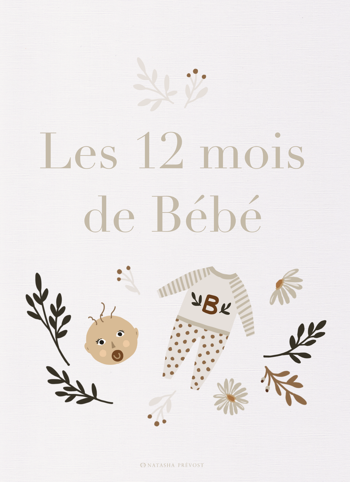 Baby's 12 Months Cards Set - 16 Cards - Unisex by Natasha Prévost