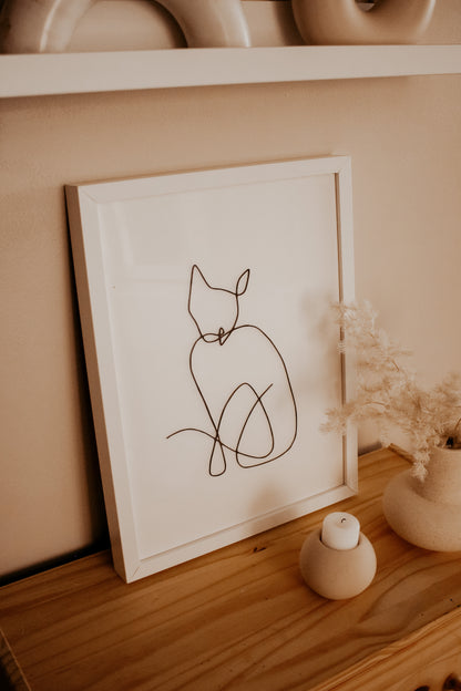 3D Illustration - Cat Oneline by Natasha Prévost