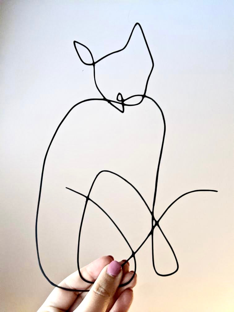 3D Illustration - Cat Oneline by Natasha Prévost