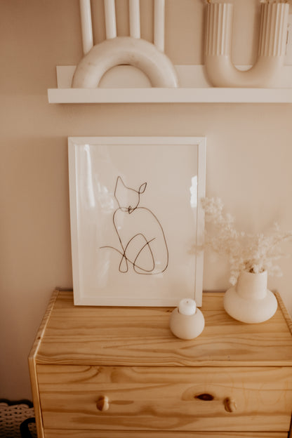 3D Illustration - Cat Oneline by Natasha Prévost