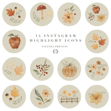 Instagram Highlight Icons-14 illustrations-Fall mood