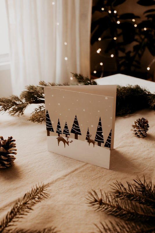 Greeting Card-5"x 5”-Holiday Collection-Quiet Night