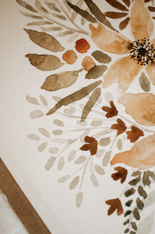 Floral Bouquet - Original Watercolor by Natasha Prévost