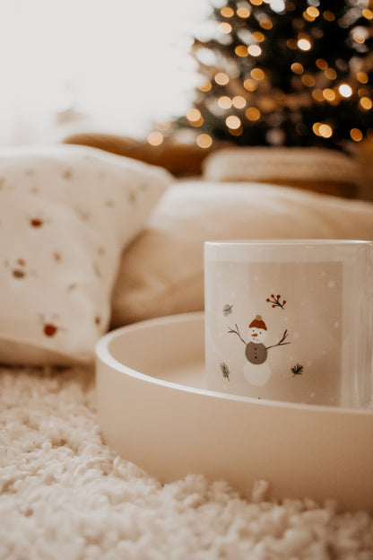 Ceramic Mug - Winter Snowmen by Natasha Prévost