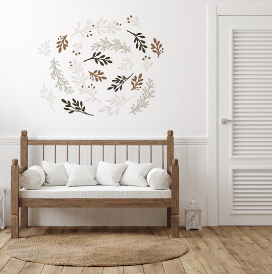 Wall Stickers Set - Soft Foliage by Natasha Prévost