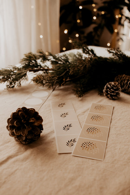 Autocollants décoratifs-Fougère & pointillisme