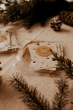 Étiquettes cadeaux-(paquet de 5)-Bonhommes hiver