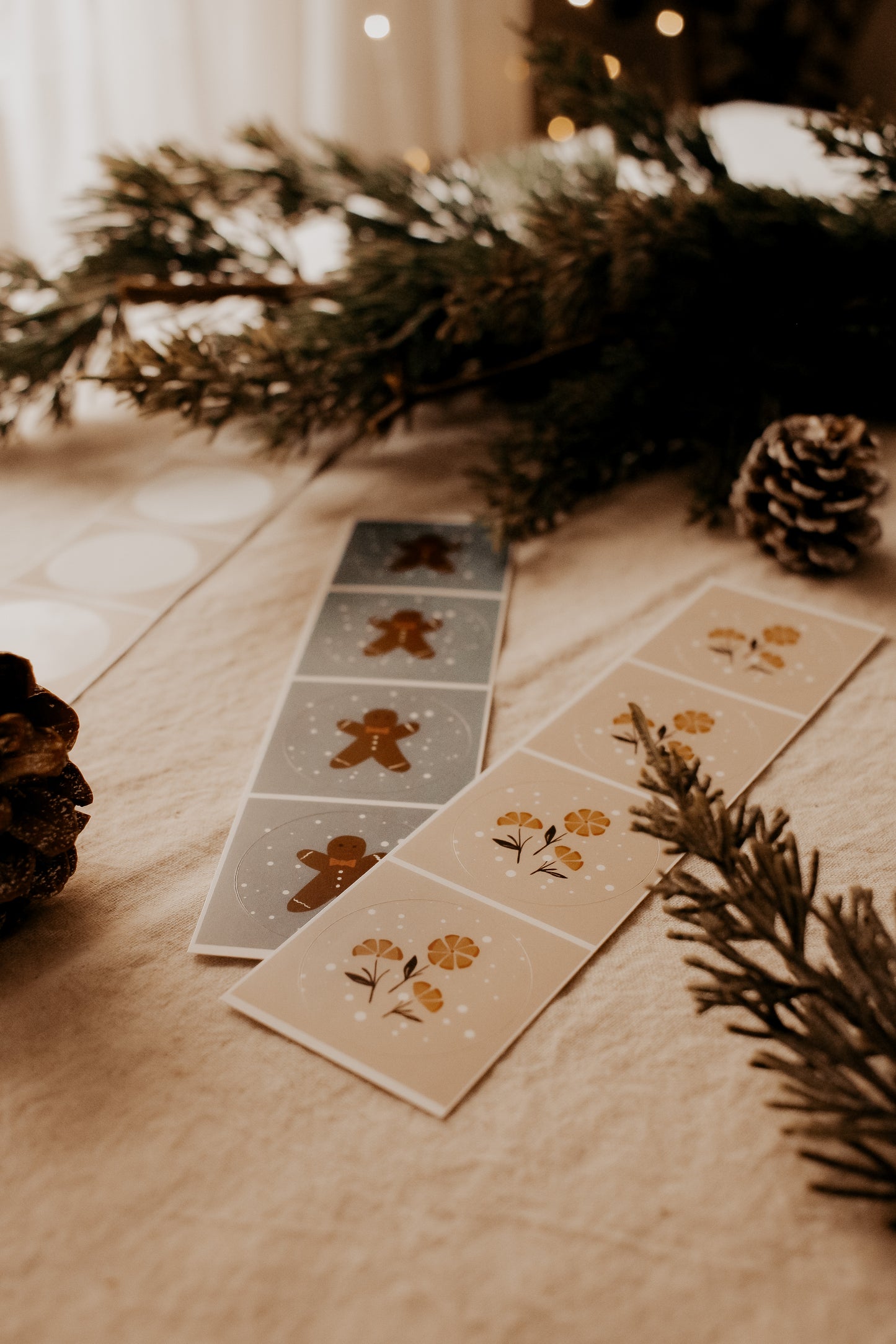 Autocollants décoratifs-Pain d’épices & oranges