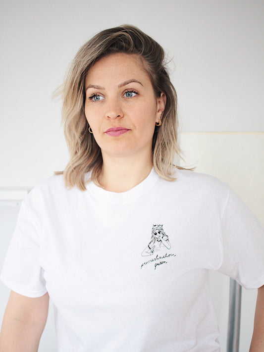 T-Shirt-Crown girl-Procrastination Queen