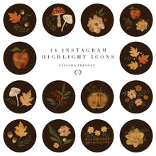 Instagram Highlight Icons-14 illustrations-Fall mood