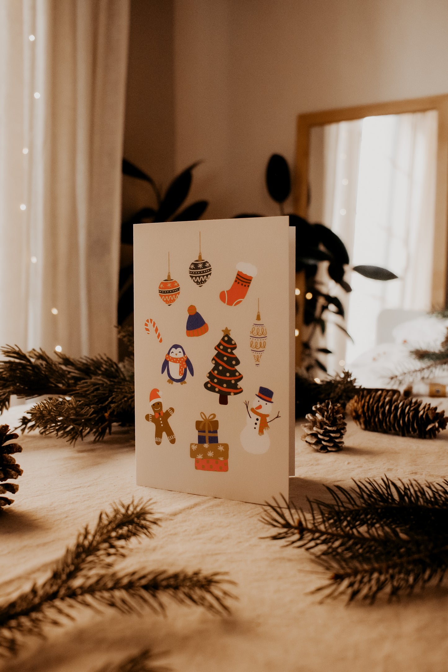 Greeting Card-5"x 7”-Holiday Collection-Joyeux Noël