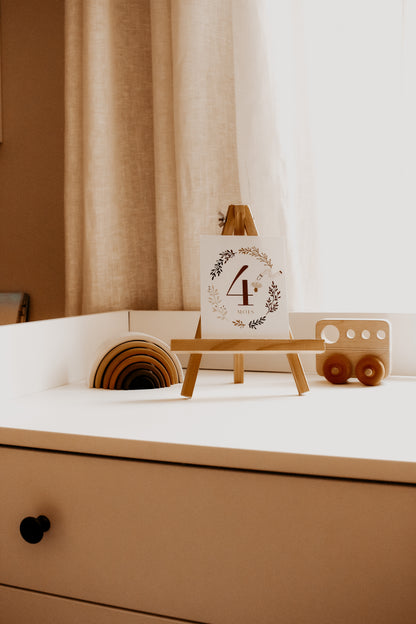 Baby's 12 Months Cards Set - 16 Cards - Unisex by Natasha Prévost