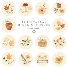 Instagram Highlight Icons-14 illustrations-Fall mood