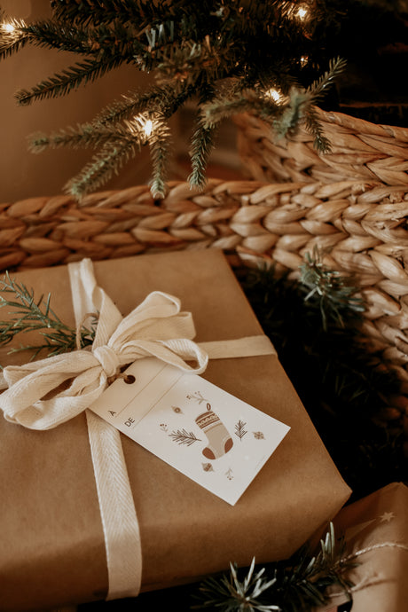 Étiquettes cadeaux-(paquet de 6)-Ensemble Festif