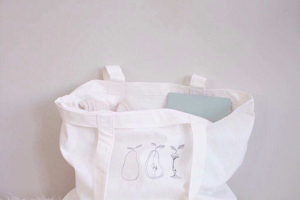 Bag-Environmentally Friendly Classic Cotton Tote Bag-3 poires