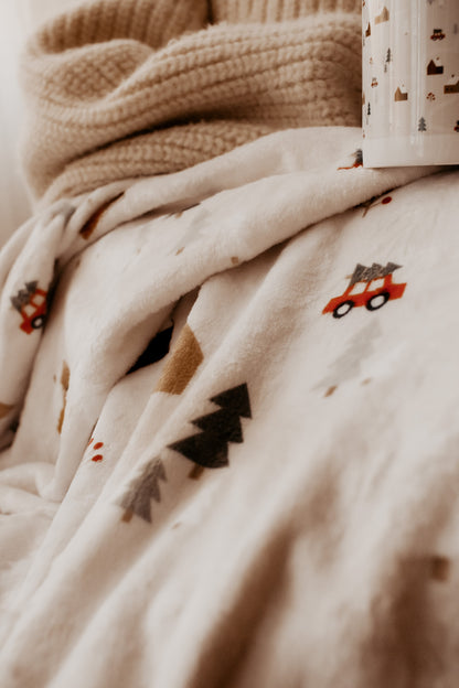 Couverture en polaire doux-Village des fêtes