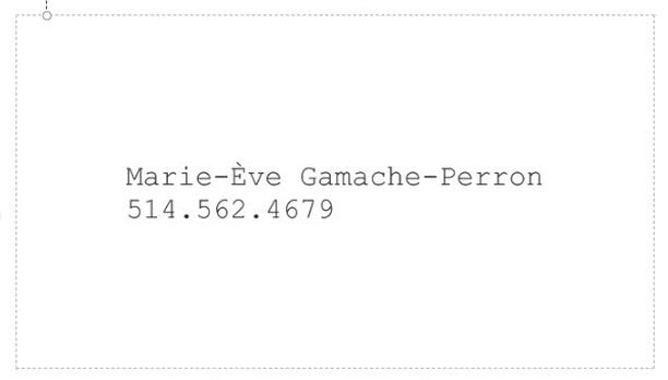 CMI- Carte d’affaire personnalisée recto-verso