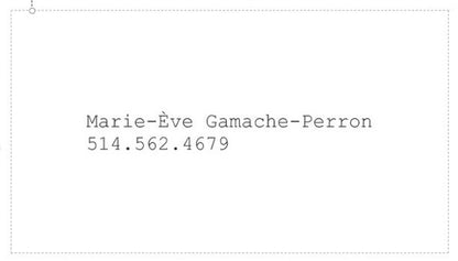 CMI- Carte d’affaire personnalisée recto-verso