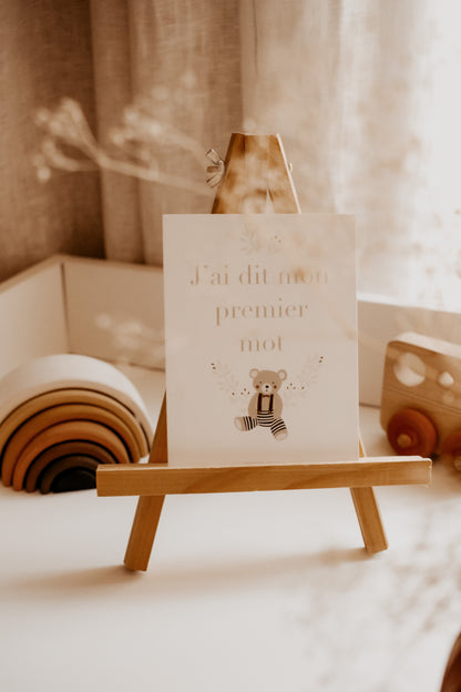 Baby's 12 Months Cards Set - 16 Cards - Unisex by Natasha Prévost