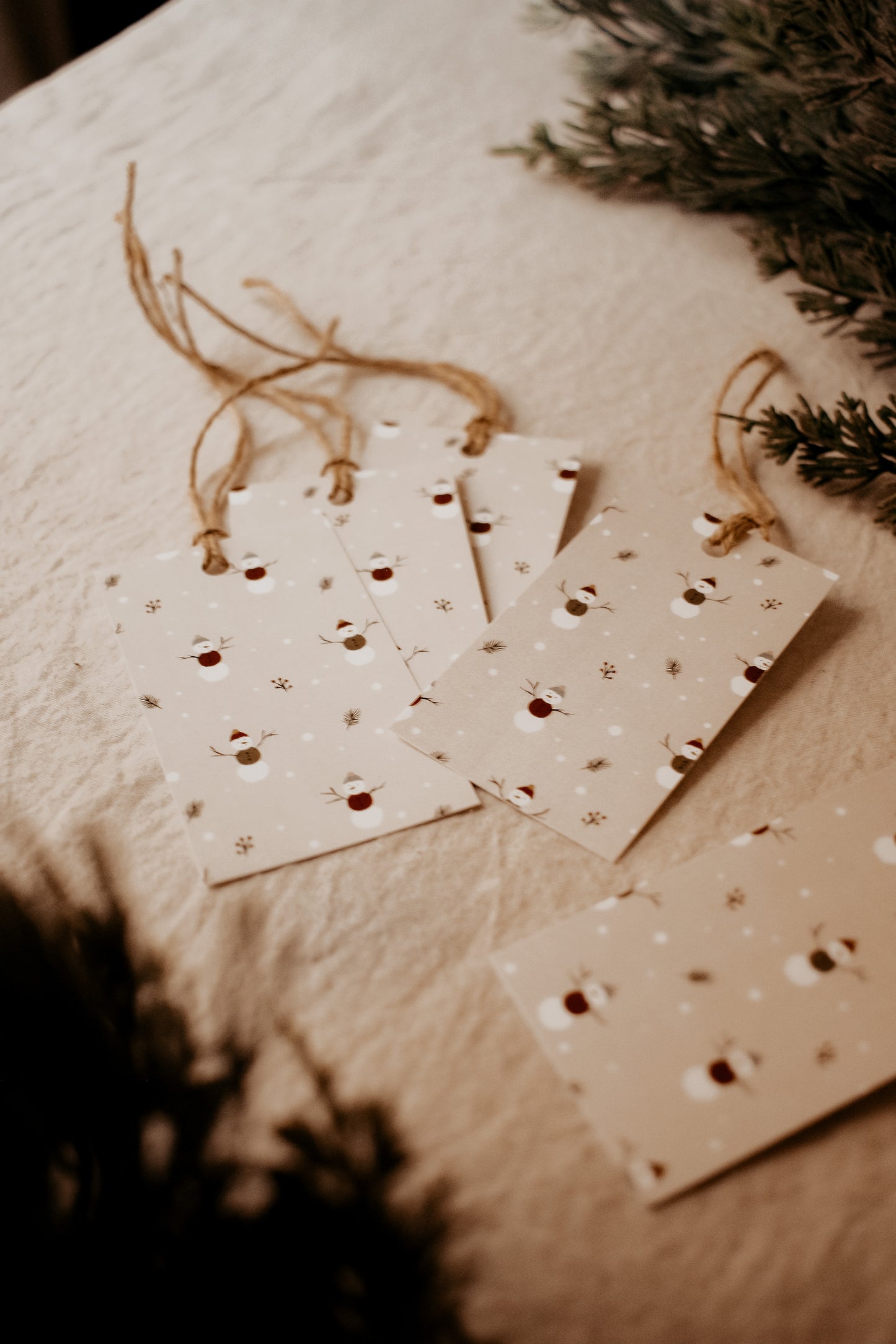 Gift Tags - Pack of 5 - Winter Snowmen by Natasha Prévost