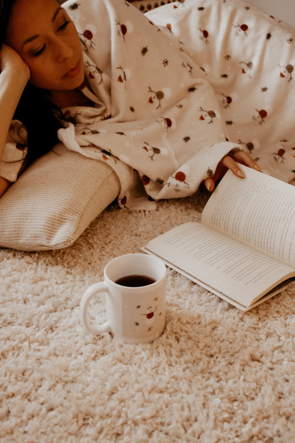 Ceramic Mug - Winter Snowmen by Natasha Prévost