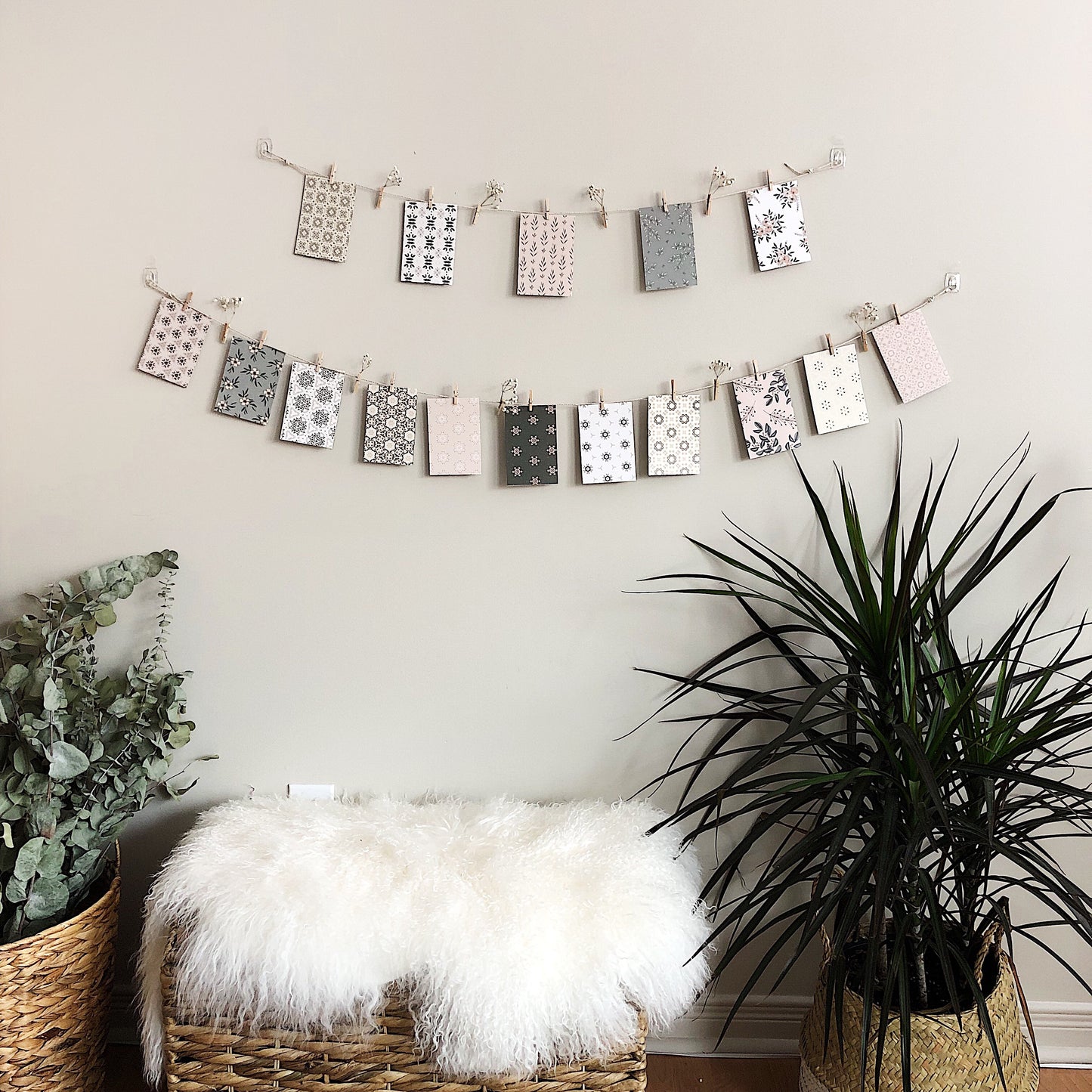 DIY Decorative Clothesline-Flowers & Patterns-5