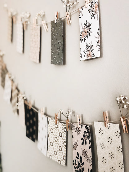 DIY Decorative Clothesline-Flowers & Patterns-5