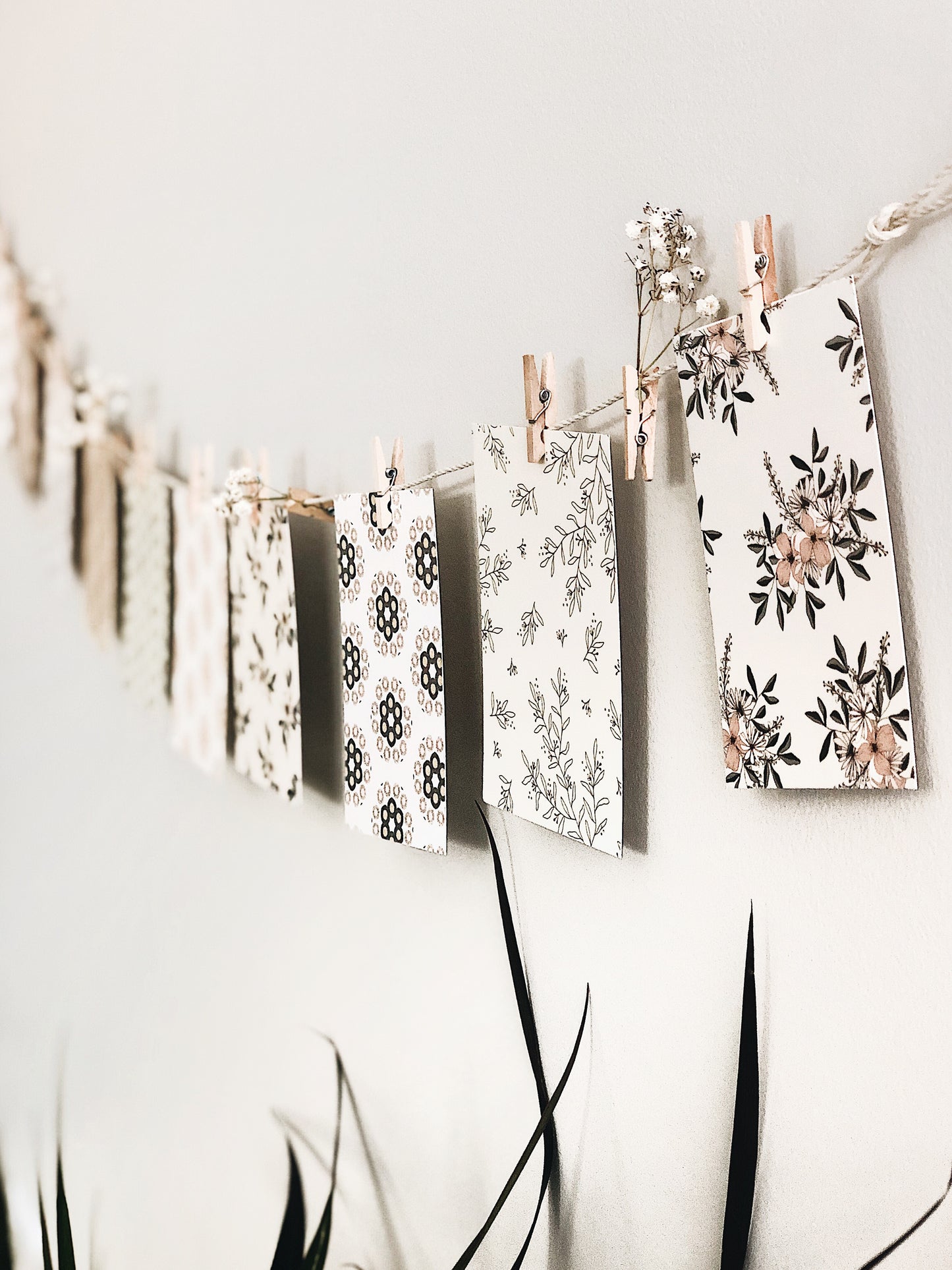 DIY Decorative Clothesline-Flowers & Patterns-6