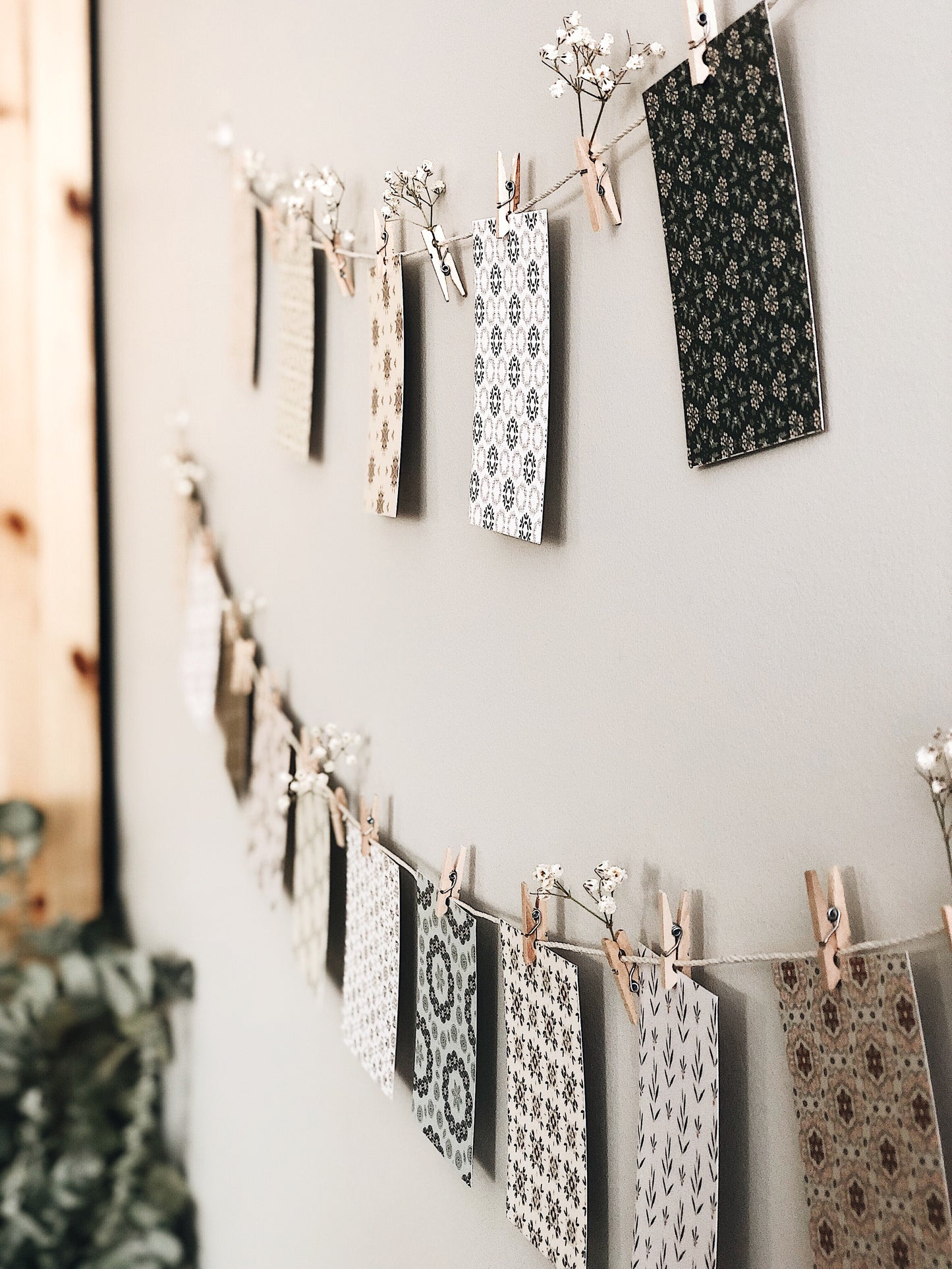 DIY Decorative Clothesline-Flowers & Patterns-7