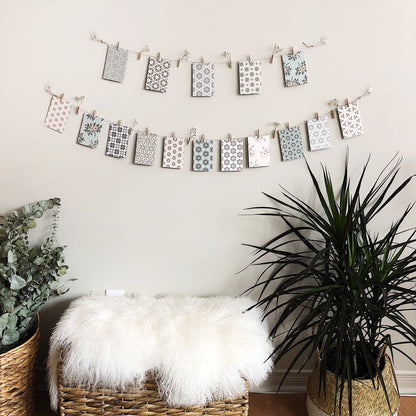 DIY Decorative Clothesline-Flowers & Patterns-4