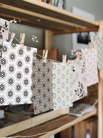 DIY Decorative Clothesline-Flowers & Patterns-1