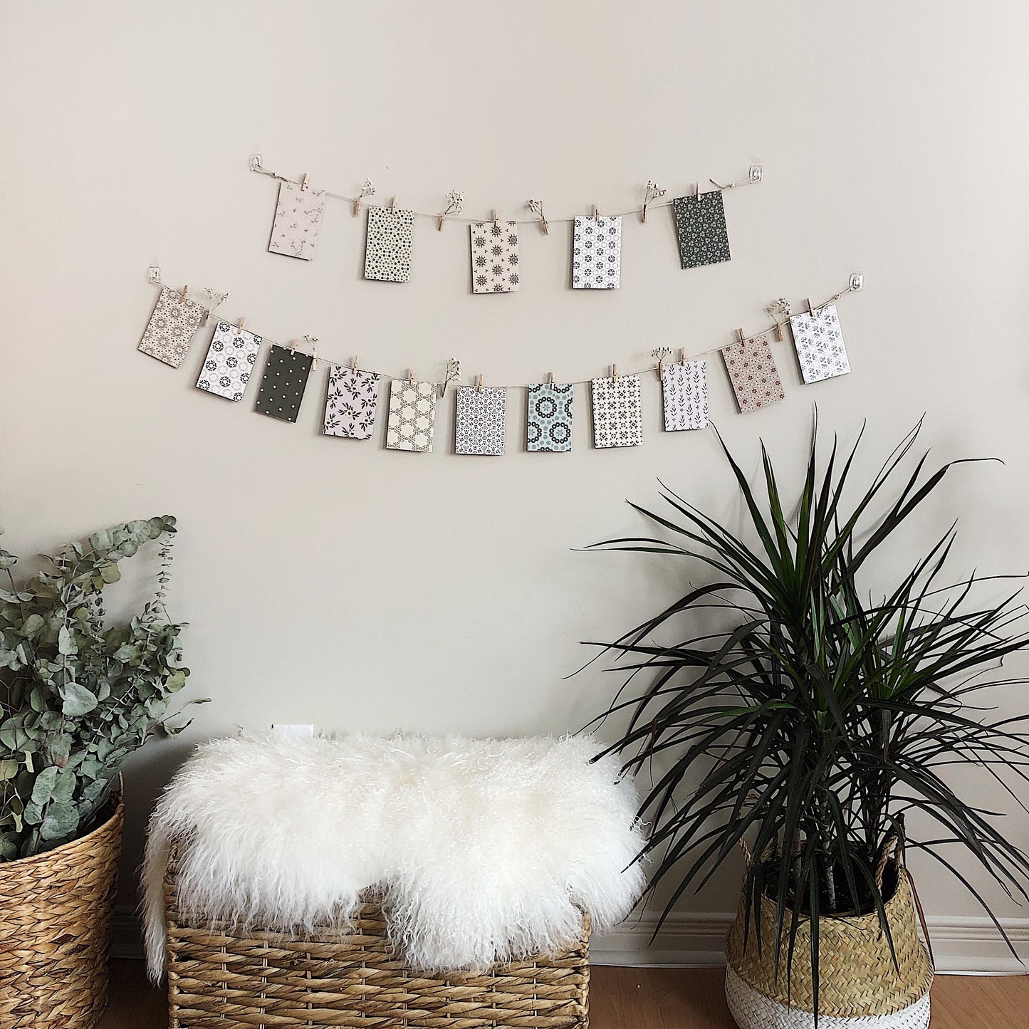 DIY Decorative Clothesline-Flowers & Patterns-7